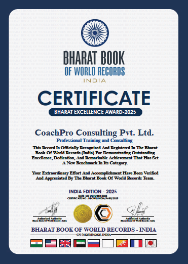 CoachPro Global Bharat Excellence Award 2025